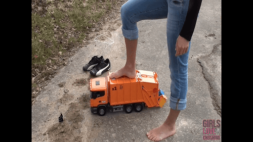 Lolita 1 - Rubber Boots against Toy Truck